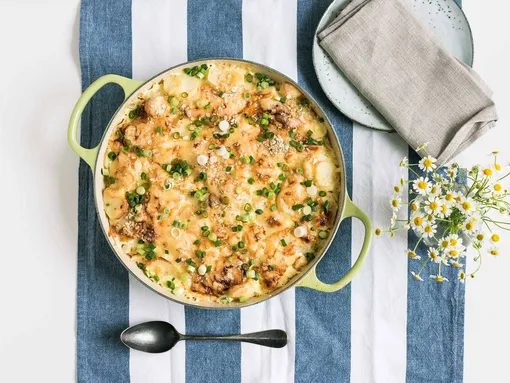 Рецепт запеканки с кольраби и сыром