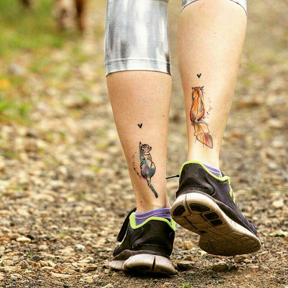 Интересные задумки татуировок на ногах