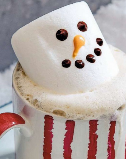Шоколадный снеговик с нежным кремом | Новогодние десерты, Пряничные поделки, Десерты
