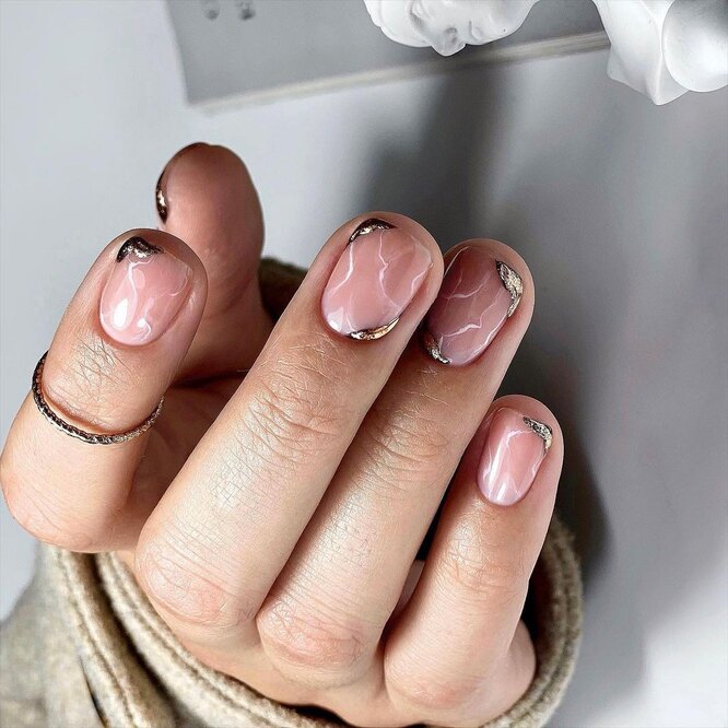 Нежный маникюр на короткие ногти для женщин(фото) | Женская Сумочка | Дзен