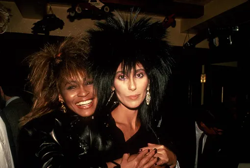 Тина Тёрнер с Шер в 1985 году в Нью-Йорке