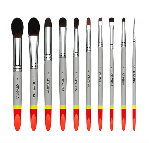 Набор кистей Krygina Makeup Brushes, 11800 рублей