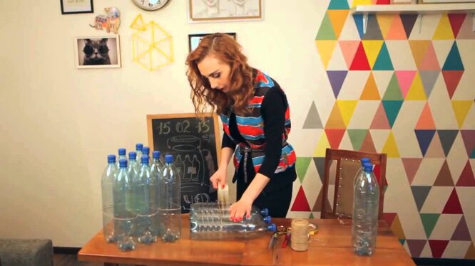 Как сделать мебель из пластиковых бутылок