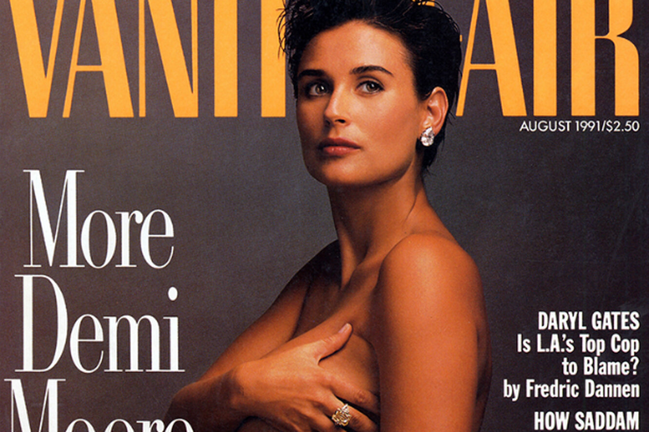 Фото деми мур беременной на обложке журнала в 1991