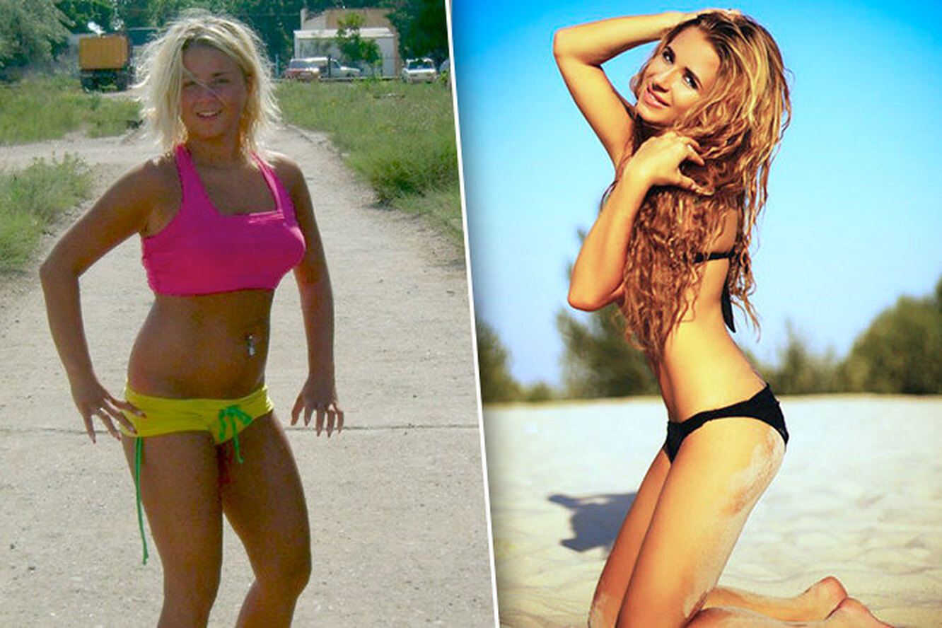 Мила Гриценко до и после похудения