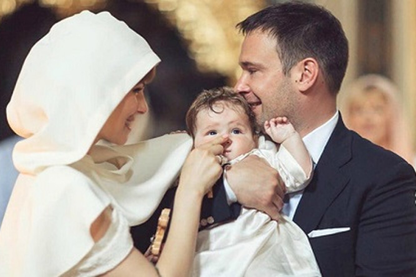 Трогательные фото мамы с сыном на крещении