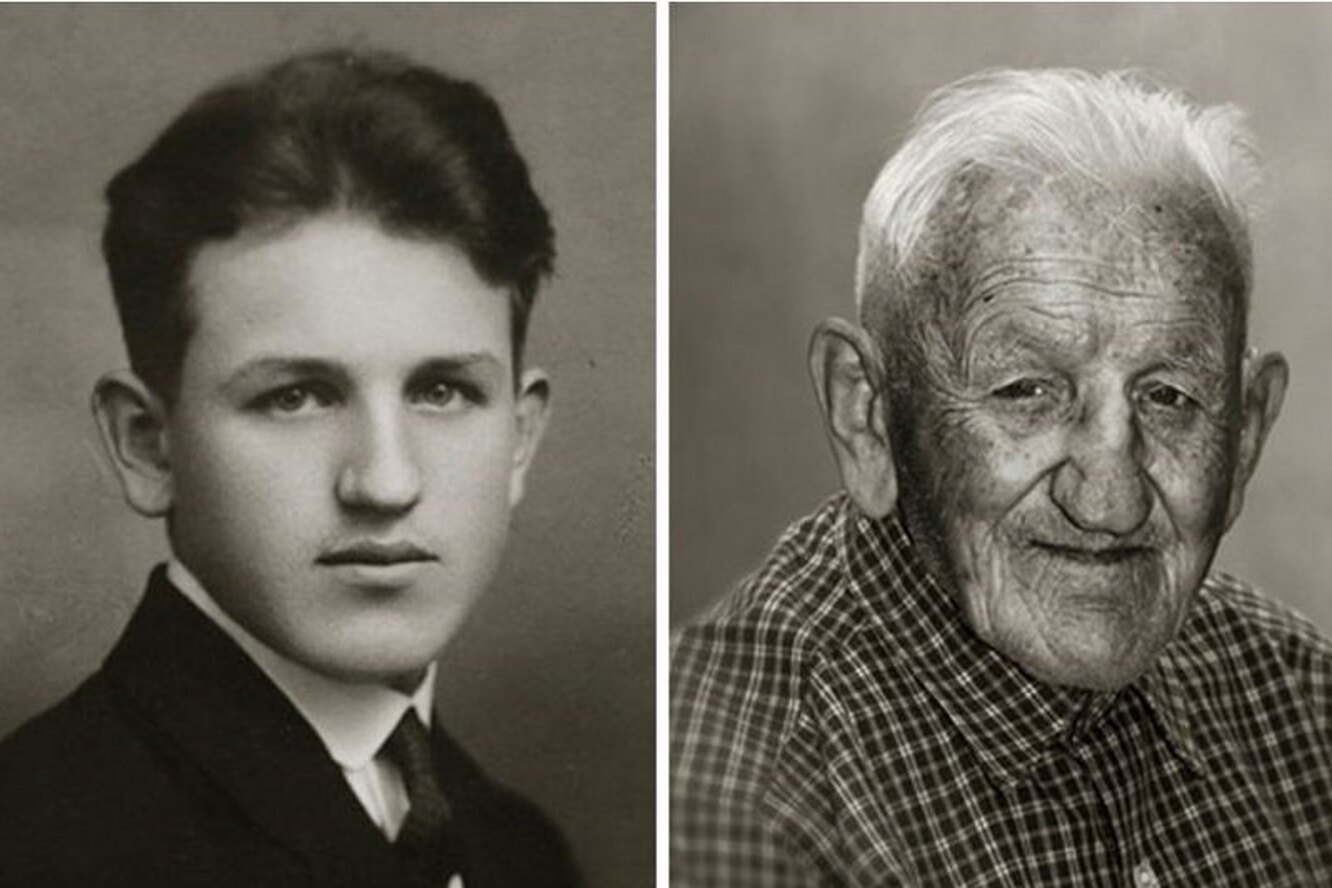 Фото людей в молодости и в старости