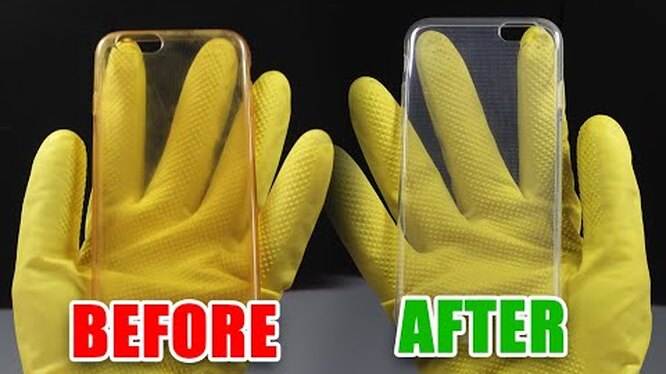 Как быстро почистить чехол для телефона, отмыть от желтизны и не только