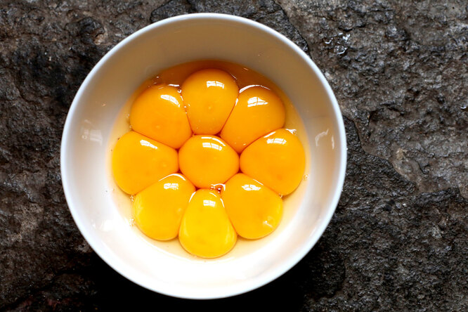 Желток яичный - рецепты