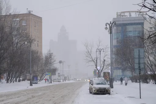 Москва в снегу