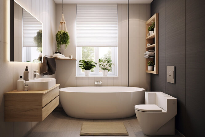 Как обустроить большую ванную комнату: 9 полезных рекомендаций