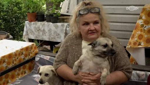 Татьяна Назарова со своими собаками