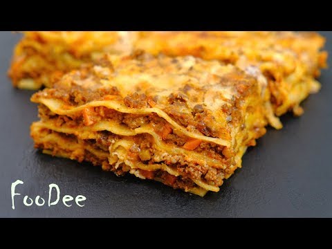 Лазанья с куриным фаршем