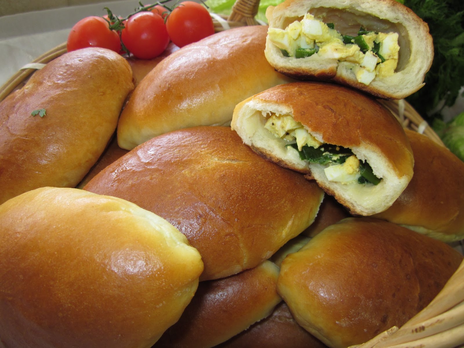 Пирожки с зеленым луком и яйцом - пошаговый рецепт с фото на ЯБпоела